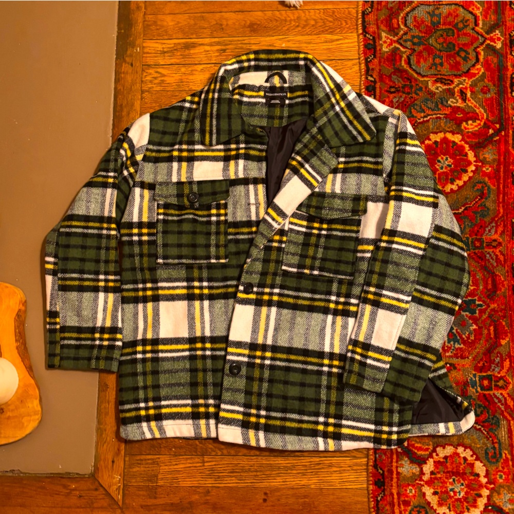 Plaid Shacket - Oversized Size 20